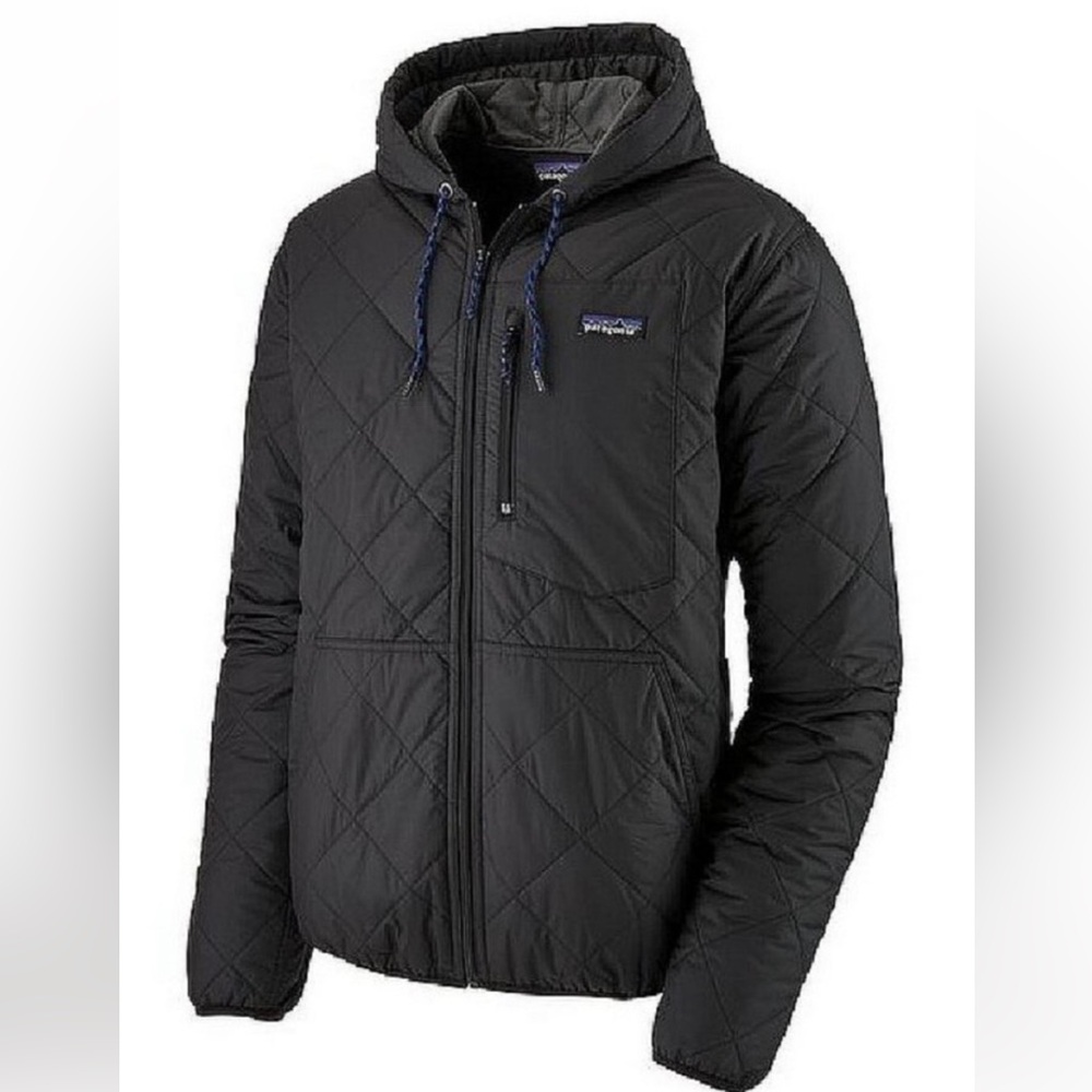 Patagonia Patagonia Diamond Quilted Bomber Jacket - Mens Size L, Black